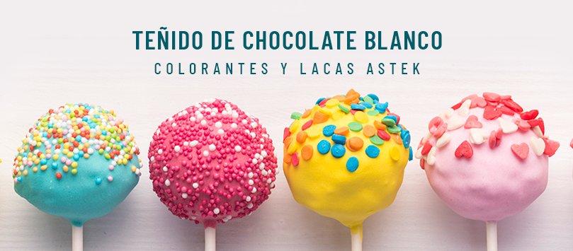 Teñido de chocolate blanco: Colorantes y Lacas Astek