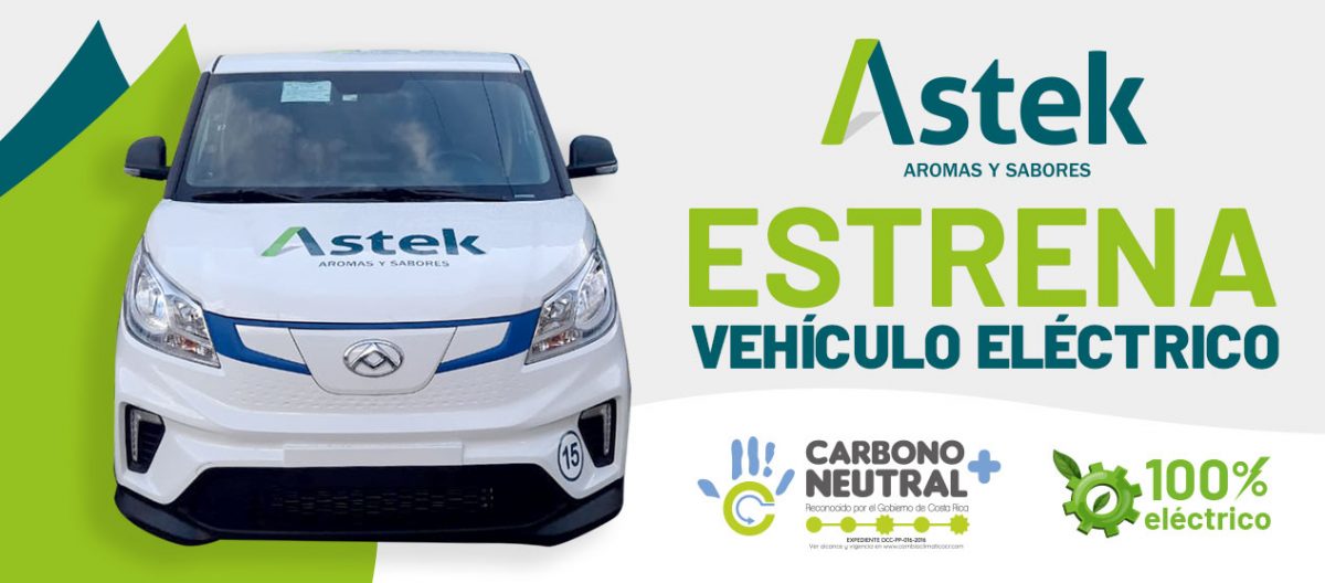 Astek estrena vehículo eléctrico